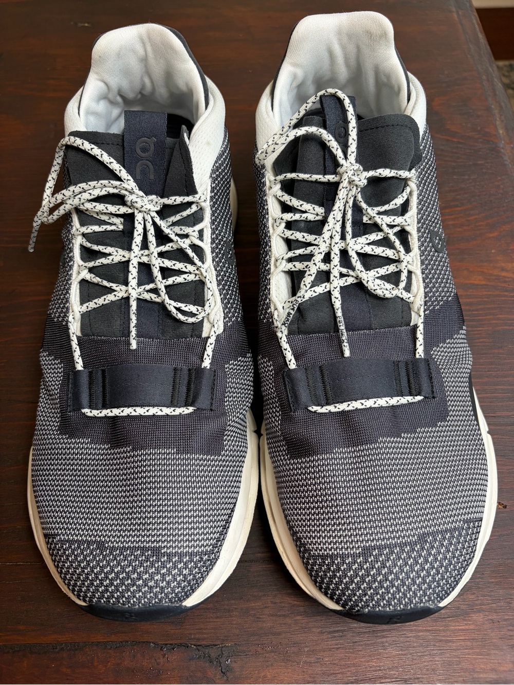 On Men's CloudNova Sneakers - Black/White mesh size 12.5